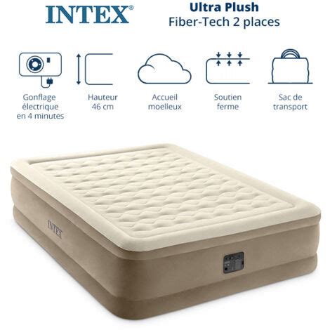 Matelas Gonflable Intex Ultra Plush Lectrique Places