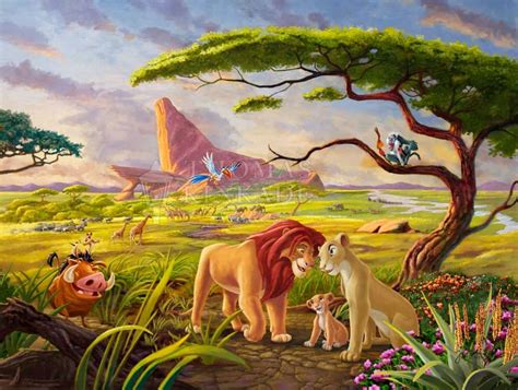 Disney The Lion King Remember Who You Are Thomas Kinkade Smoky