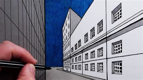 C Mo Dibujar Un Edificio Usando La Perspectiva De Dos Puntos Narrado