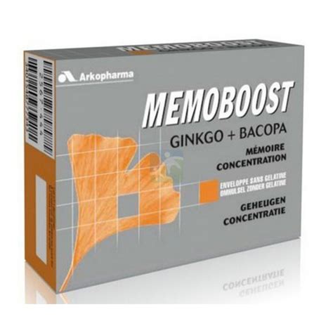 Memoboost Ginkgo Bacopa x 30 Mémoire Vitamine