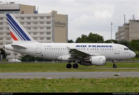 Aircraft Photo Of F GUGN Airbus A318 111 Air France AirHistory