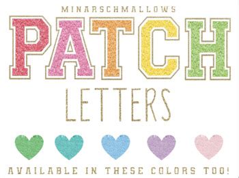 Preppy Patch Letters By Minarschmallows Teachers Pay Teachers