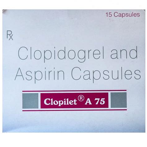 Clopilet A 75 Capsules Ak Medical Hall