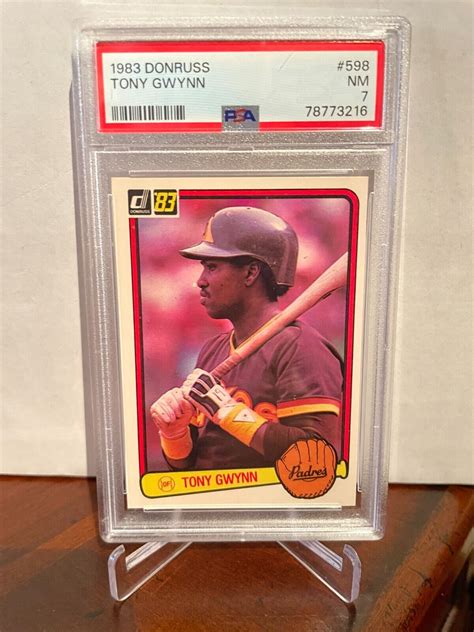 1983 Donruss Tony Gwynn Rookie Rc Baseball 598 Psa 7 Nm New Slab