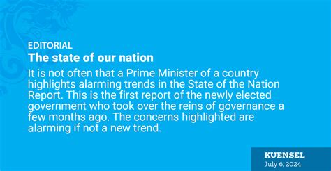 The State Of Our Nation Kuensel Online