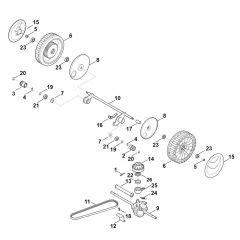 Stihl Rm Vm Petrol Lawn Mower Parts Stihl Rm Series Petrol