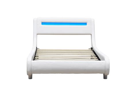 Lit Gina Pour Matelas X Sommier T Te De Lit Incurvee Couleur