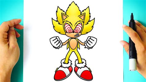 Como Desenhar Fleetway Super Sonic Como Dibujar A Fleetway Super