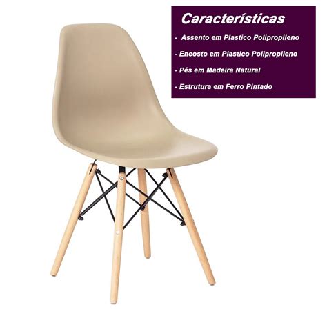 Cadeira Charles Eames Eiffel Nude Virtual Móveis