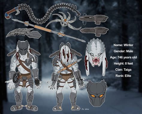 Yautja Ref Sheet Commission By Thejumpingspider On Deviantart