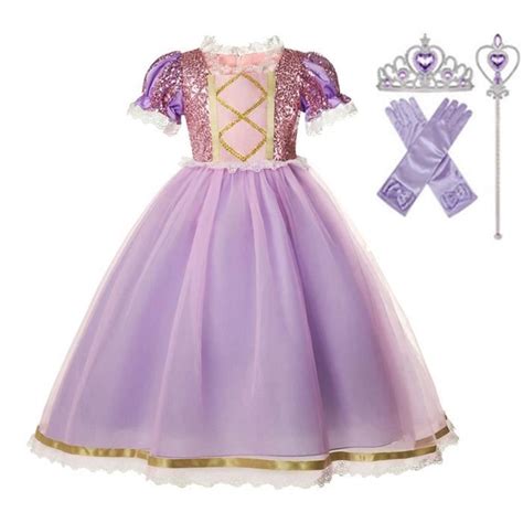 D Guisement Enfant Fille Robe De Princesse Raiponce Cdiscount Jeux