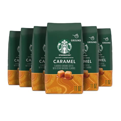 Starbucks Café Molido Saborizado — Caramelo — 6 Bolsas