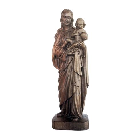 Mother Mary With Jesus Baby Statue - Etsy