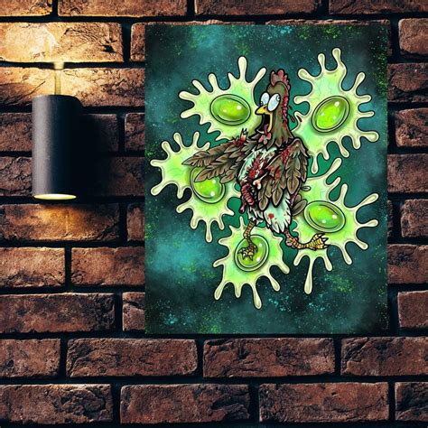 Chicken Wall Art Etsy