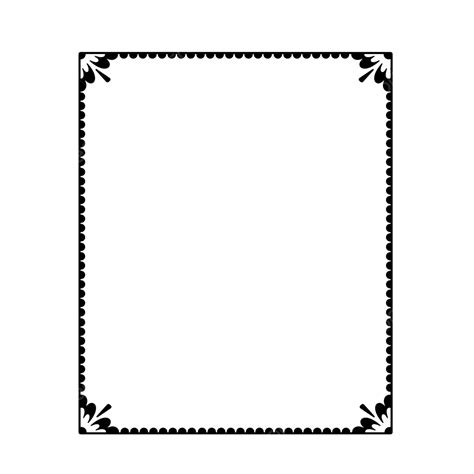 2024 Calendar Clipart Black And White Borders - Glenn Kalinda