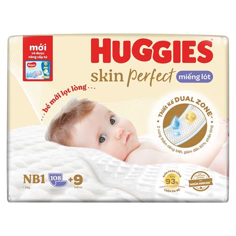 Miếng lót sơ sinh Huggies Newborn 1 108 miếng (cho bé