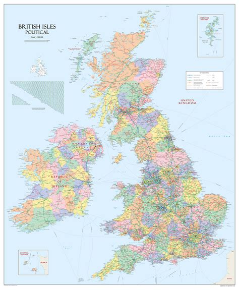 British Isles Political Map