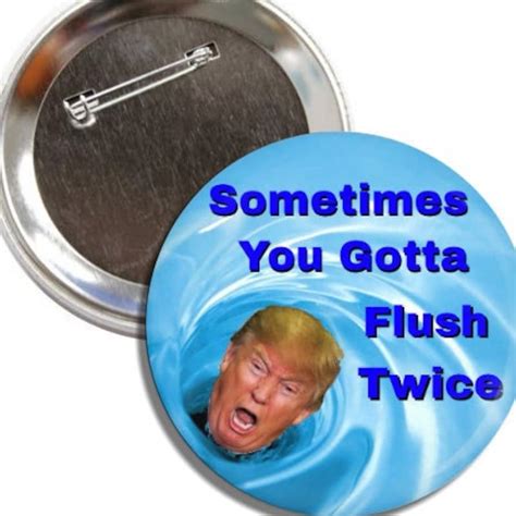 Trump Flush Twice Sign Etsy