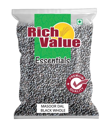 Rich Value Moong Masoor Whole High In Protein Packaging Size G