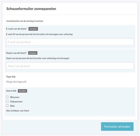 Formulieren invullen en verzenden : Salesdock Support