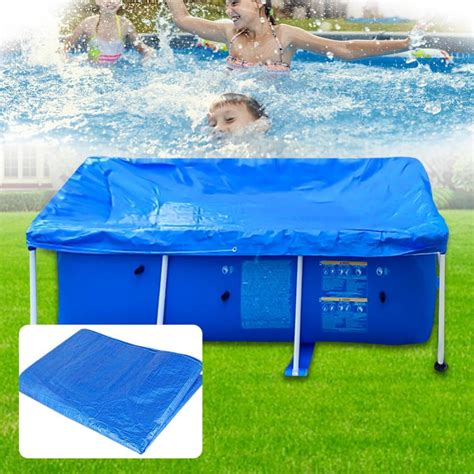 Pool Cover, Rectangle Swimming Pool Cover Multi-size Waterproof Dustproof Rainproof Above Ground ...