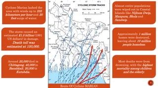 The 1991 cyclone of Bangladesh | PPT