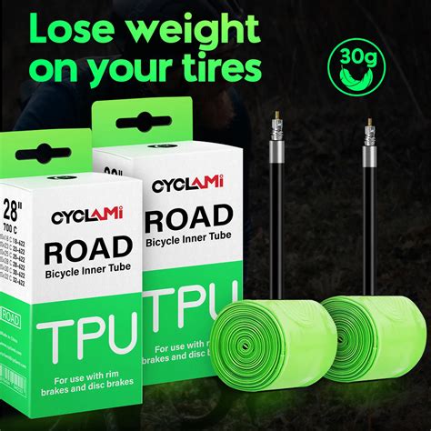 CYCLAMI Ultralight 30g Bicycle Inner Tube Road Bike Bicycle TPU Inner