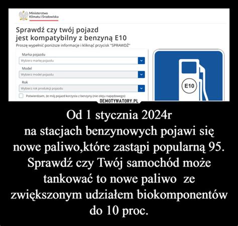 Od Stycznia R Na Stacjach Benzynowych Pojawi Si Nowe Paliwo