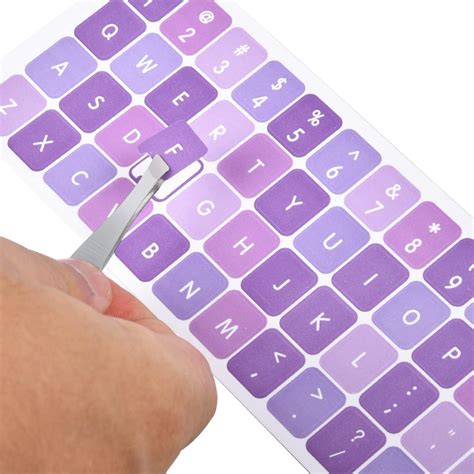 Round Keyboard Stickers Letter Key Sticker English Computer