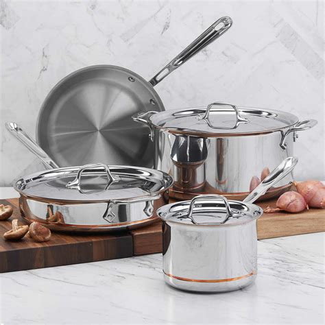 All-Clad Copper Core 7-piece Cookware Set — ExclusiveBuys.net