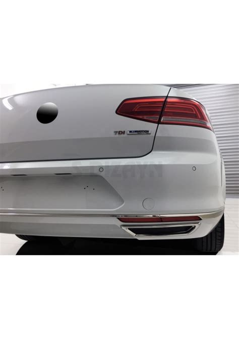 Volkswagen Passat B8 R Line Krom Egzoz Ucu 2 Parça 2014 Üzeri N11 4875