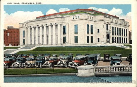 City Hall Columbus Oh Postcard