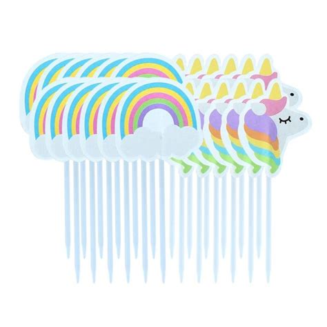 Topper Unicorno Per Cupcake Pezzi