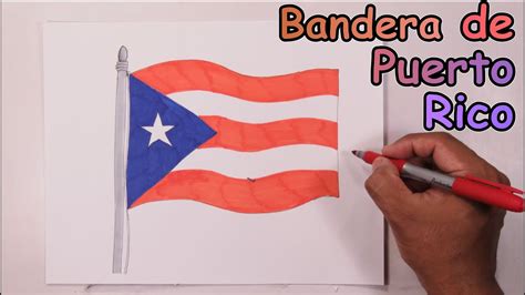 Aprende A Dibujar Fácilmente La Bandera De Puerto Rico Youtube