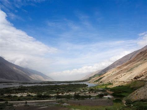 Unterwegs Auf Dem Pamir Highway Hier Durchfahren Wir Den Wakhan