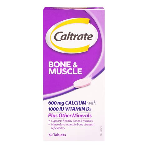 Buy Caltrate Bone And Muscle 60 Tablets Online At Chemist Warehouse®