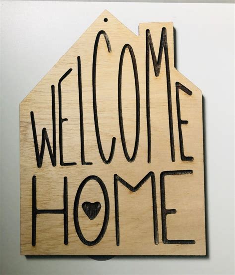 Welcome Home Sign Decor Etsy