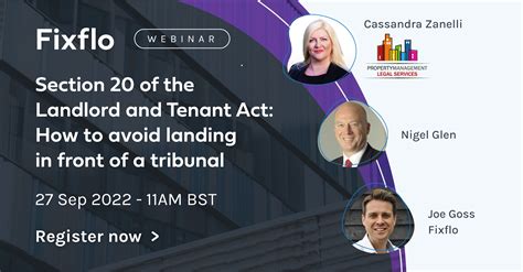 Webinar Section 20 Of The Landlord And Tenant Act How To Avoid