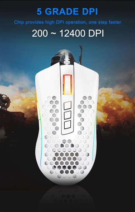 Redragon Storm M808 USB Проводная RGB игровая мышь 12400 точек/дюйм ...