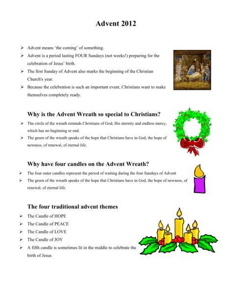 12 Advent Reading Worksheet | Reading worksheets, Advent readings ...