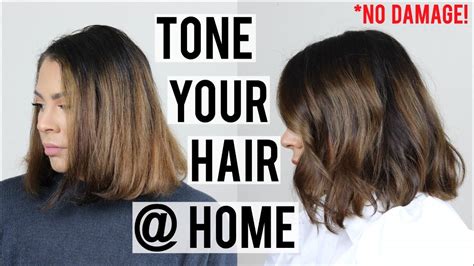 How To Tone Your Hair At Home Without Damage Remove Brassy Tones And Refresh Your Color Youtube