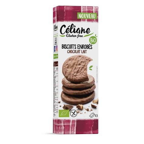 Biscuits sans gluten et bio enrobés de chocolat au lait Calicote