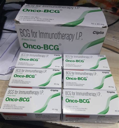 Onco Bcg Vaccine Bacillus Calmette Guerin Strain 40mg At 720 5 Vial