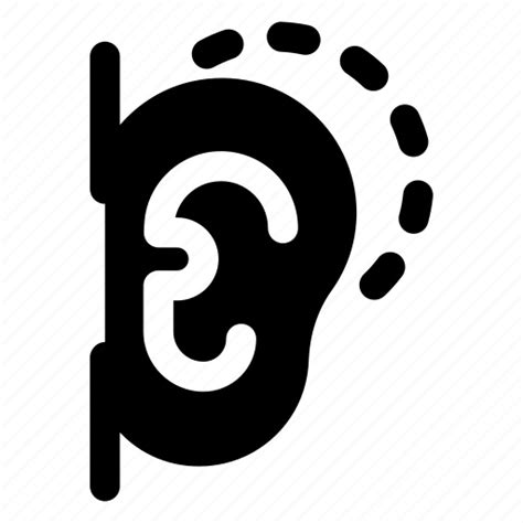 Ear Icon Download On Iconfinder On Iconfinder