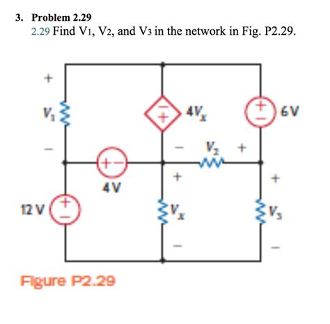 Solved Find V V And V In The Network In Fig P Chegg