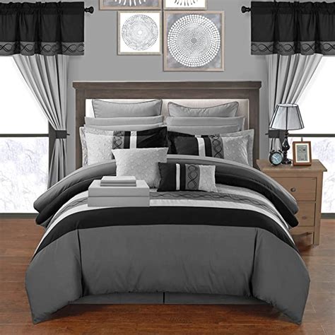 Chic Home Idit 24 Piece Comforter Set Color Block