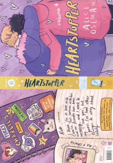 Heartstopper Volumen 4 Portada Lomo De Libro Mini Libros Portadas