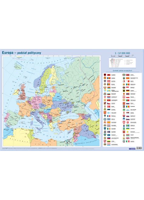 Mapa W Tubie Europa Polityczna