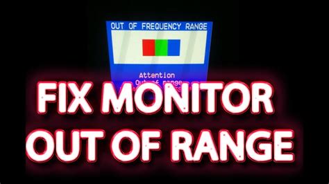 How To Fix Out Of Range Monitor In 2 Minutes Youtube