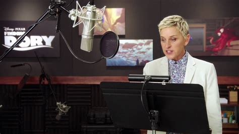 Finding Dory Ellen Degeneres Dory Behind The Scenes Voice Acting